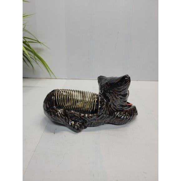 Vintage Cat Letter Coil Wire Holder, Red Ware Japan Mid Century Modern - Picture 4 of 5